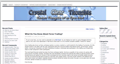 Desktop Screenshot of crystalclearthoughts.com