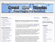 Tablet Screenshot of crystalclearthoughts.com